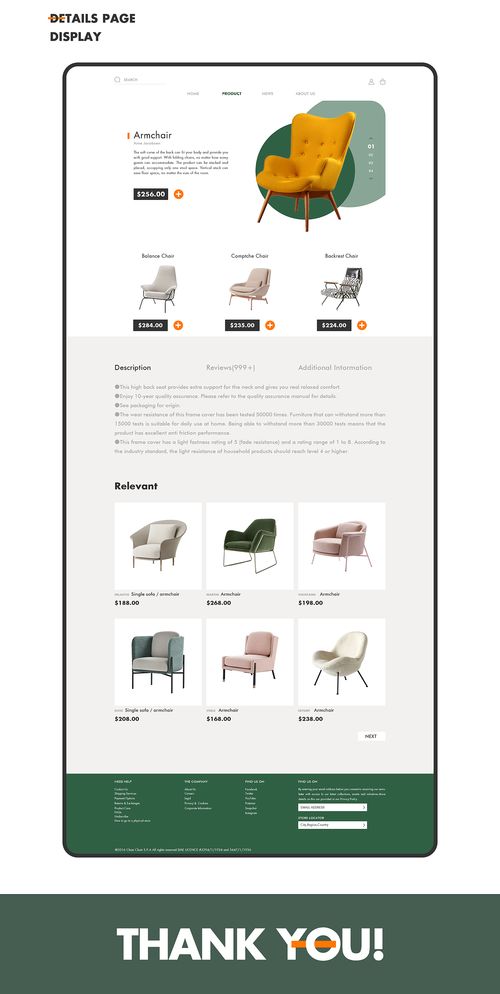 創新與自然 Deer Chair 家具企業網站設計與建設